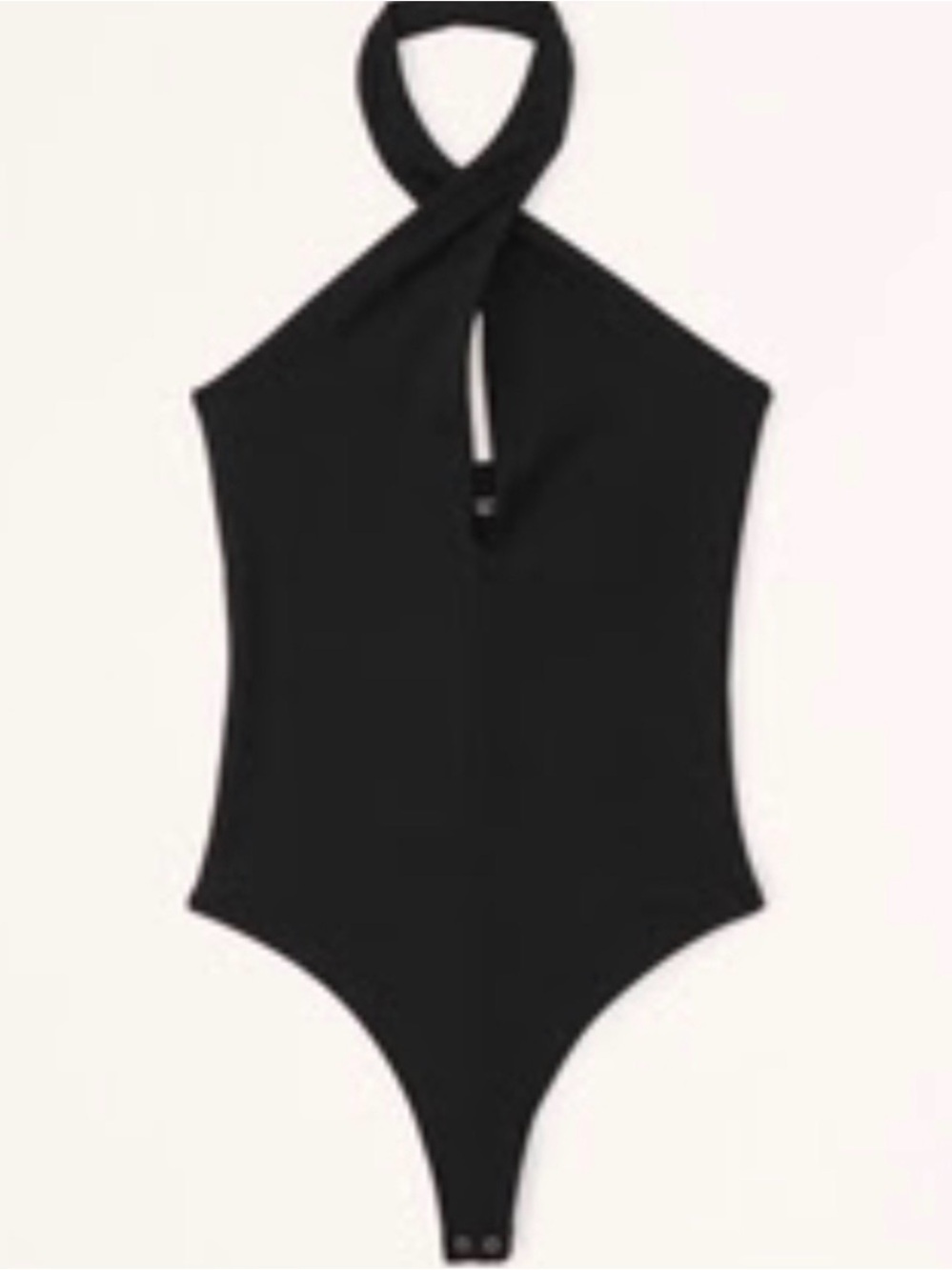 Abercrombie & Fitch Black keyhole bodysuit